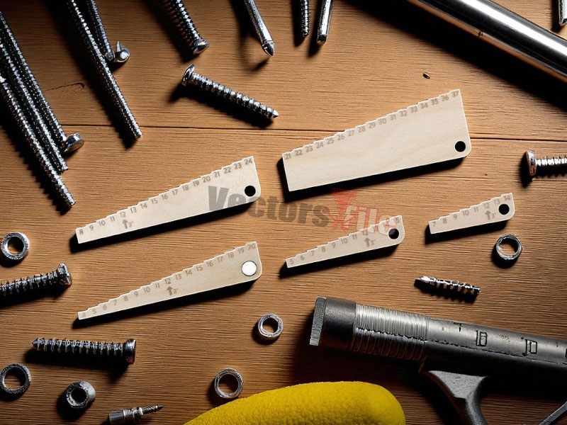 Laser Focus Depth Step Gauge Template for Laser Cutting and Engraving