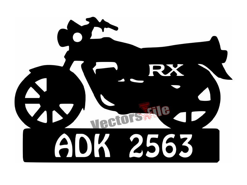 Laser Cut Customized Bike Shape Keychain Design