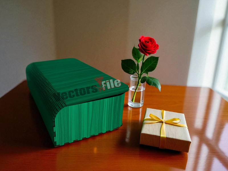 Laser Cut Jewelry Gift Box Template Wooden Storage Partition Box