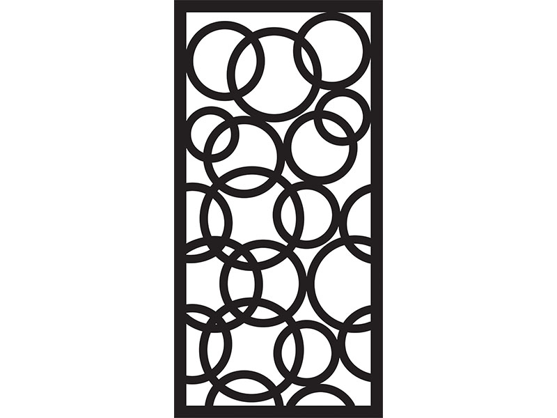 Laser Cut Circle Shape Grill Design Jali Pattern