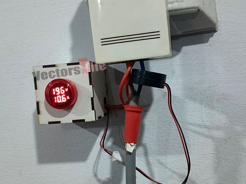 Laser Cut Wooden Ampere Meter Box Design