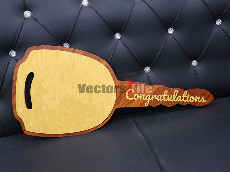 Laser Cut Car Key Handover Ceremony Key Sample Model Design