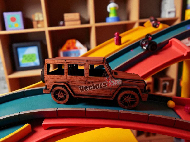 Laser Cut Wooden Mercedes Benz G Class SUV 3D Model Kit
