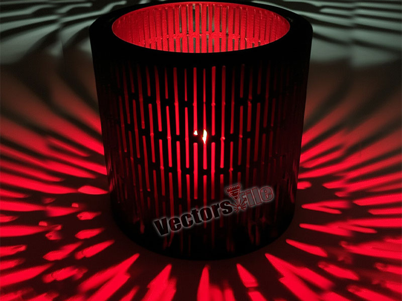 Laser Cut Round Shape Decorative Tealight Candle Holder