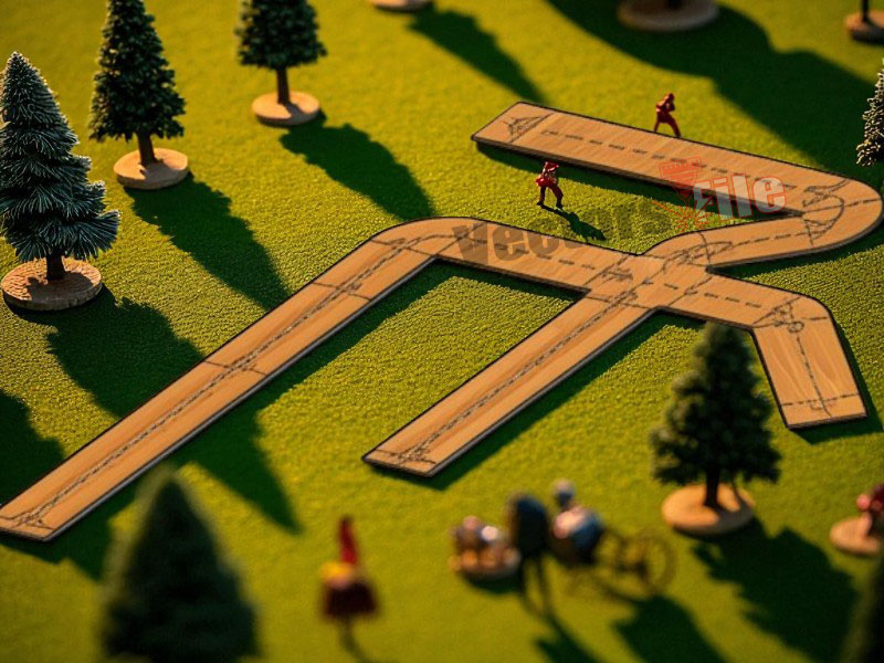 Kids Toy City Laser Cut 3D Puzzle Road Track Model Kit