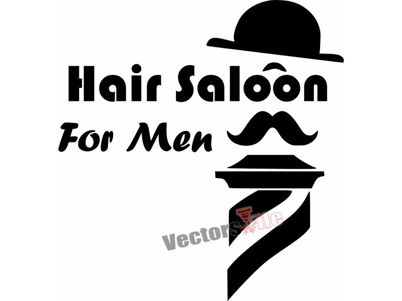 Laser Cut Hair Salon for Men Barber Shop Parlors Wall Art Sticker Salons Decoration