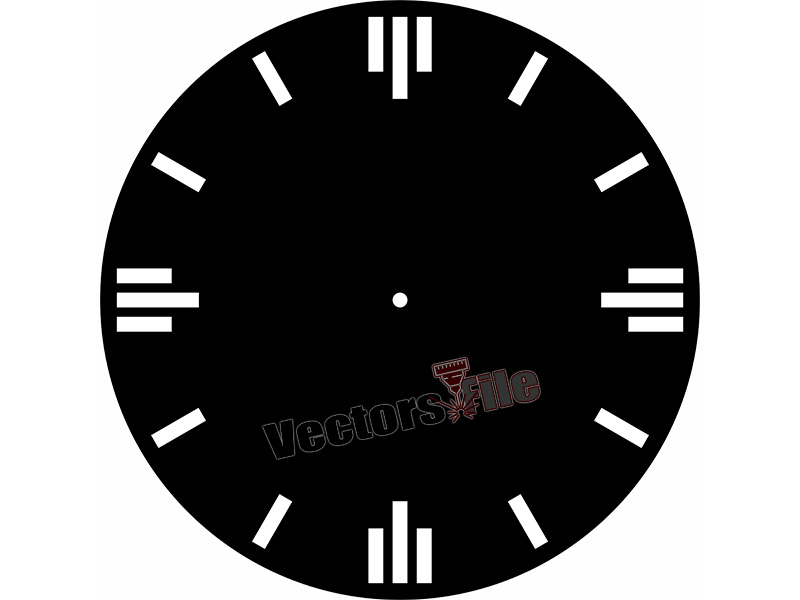Laser Cut Decorative Round Shape Wall Clock Design