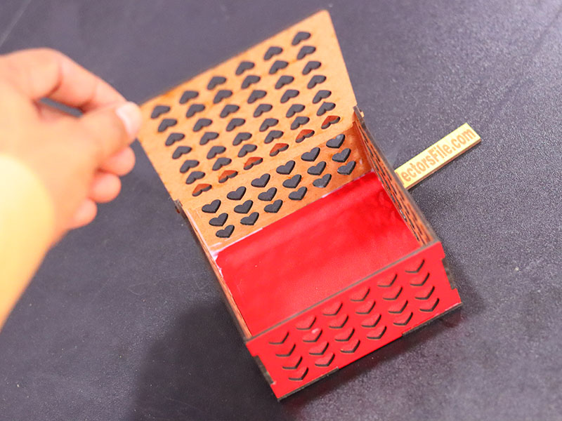 Laser Cut Square Shape Jewelry Box Chocolate Gift Box Design