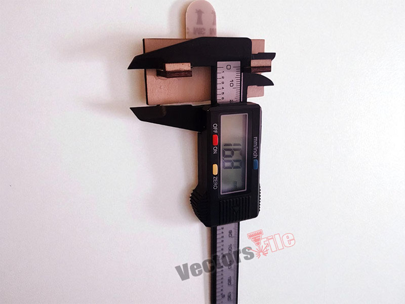 Laser Cut Digital Vernier Caliper Wall Mount Holder Design