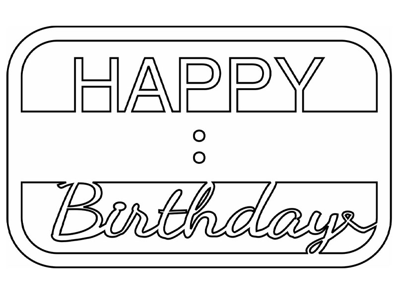 Laser Cut Happy Birthday Money Gift Holder Card Design