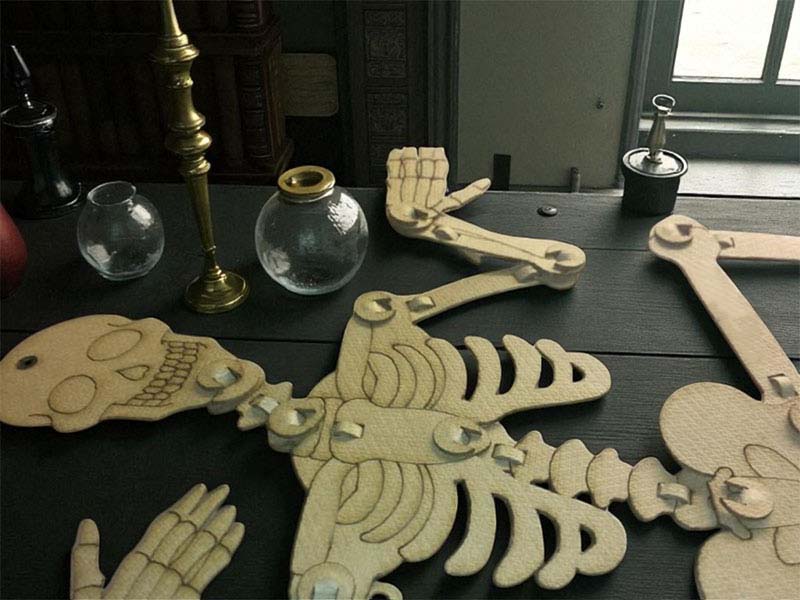 Laser Cut Skeleton 3D Puzzle Model Kit