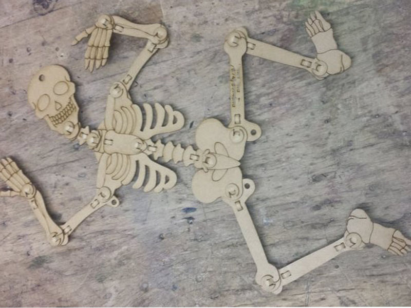 Laser Cut Skeleton 3D Puzzle Model Kit
