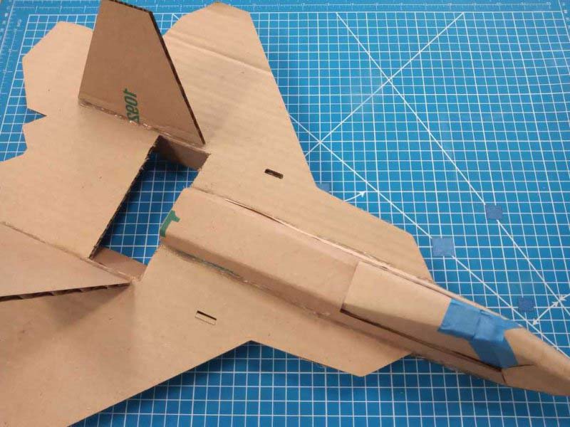 Laser Cut Cardboard Aircraft Plane 3D Puzzle Model