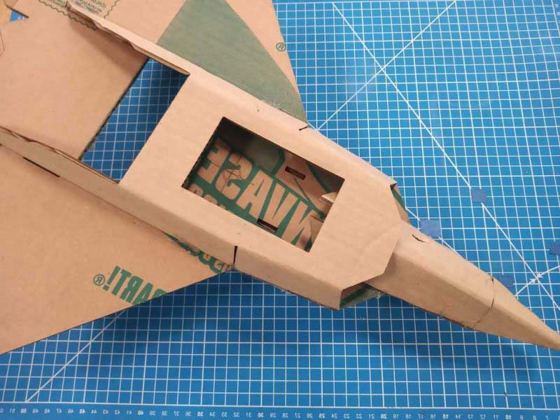 Laser Cut Cardboard Aircraft Plane 3D Puzzle Model