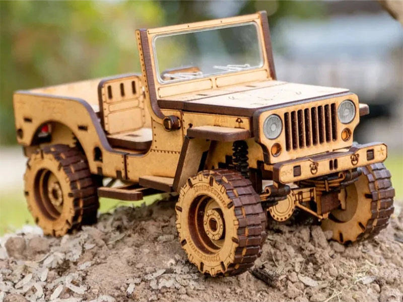 Laser Cut 4×4 Off Road Jeep 3D Puzzle Model Kit