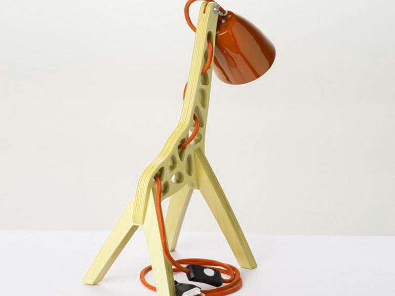 Laser Cut 3D Giraffe Model Table Lamp Design