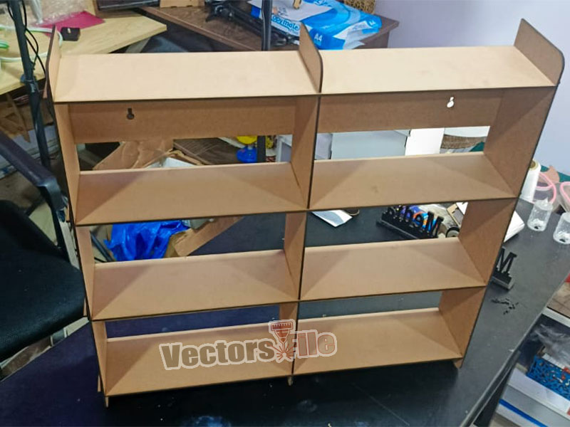 Laser Cut Wooden Wall Storage Shelf Design Kitchen Shelf Organizer