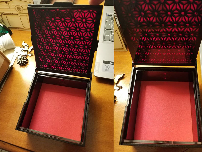 Laser Cut Wooden Gift Jewelry Box Template