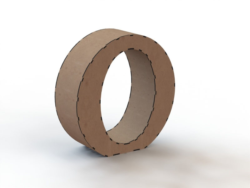 Laser Cut 3D Wooden Puzzle Alphabet Letters Model