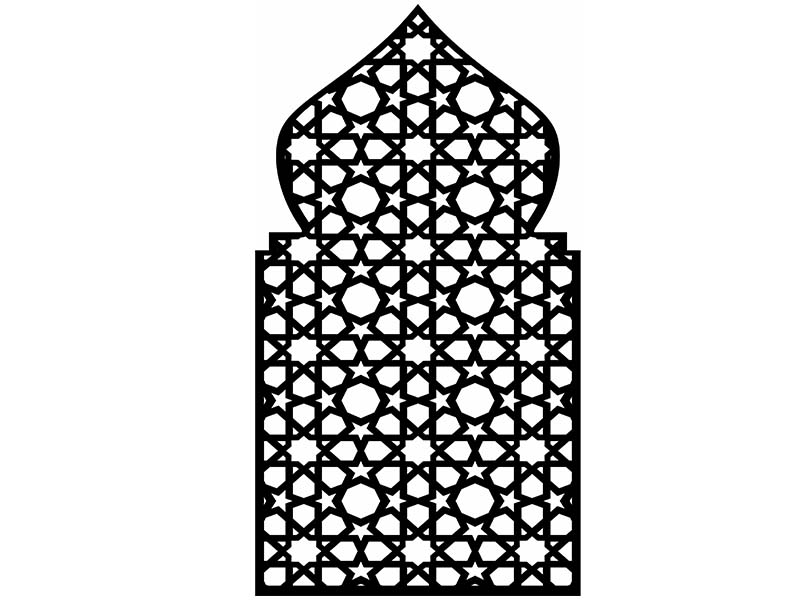 Laser Cut Islamic Pattern Grill Design