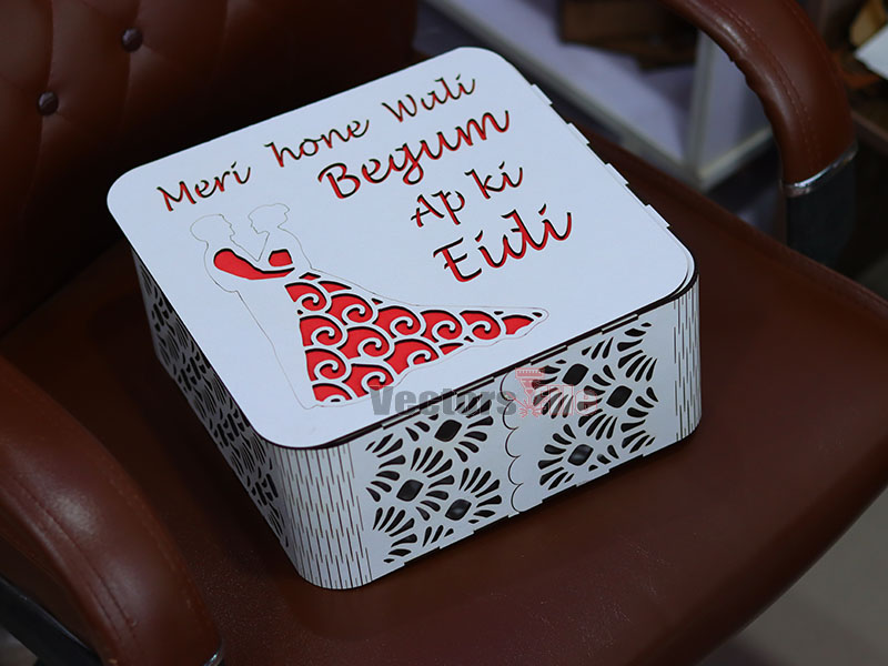 Laser Cut Wedding Gift Box Idea Digital Vector File