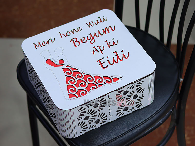 Laser Cut Wedding Gift Box Idea Digital Vector File