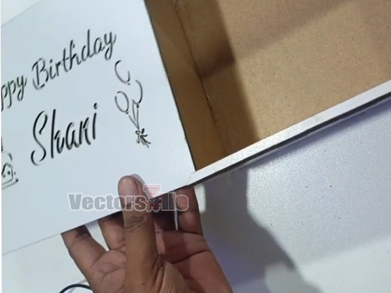 Laser Cut Custom Gift Box Design Wooden Sliding Lid Box
