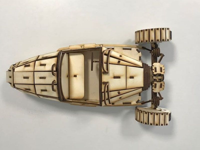 Laser Cut Morgan Three Wheeler Toy Car Model Kit