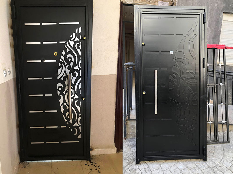 Laser Cut Decorative Modern Doors Panel Design