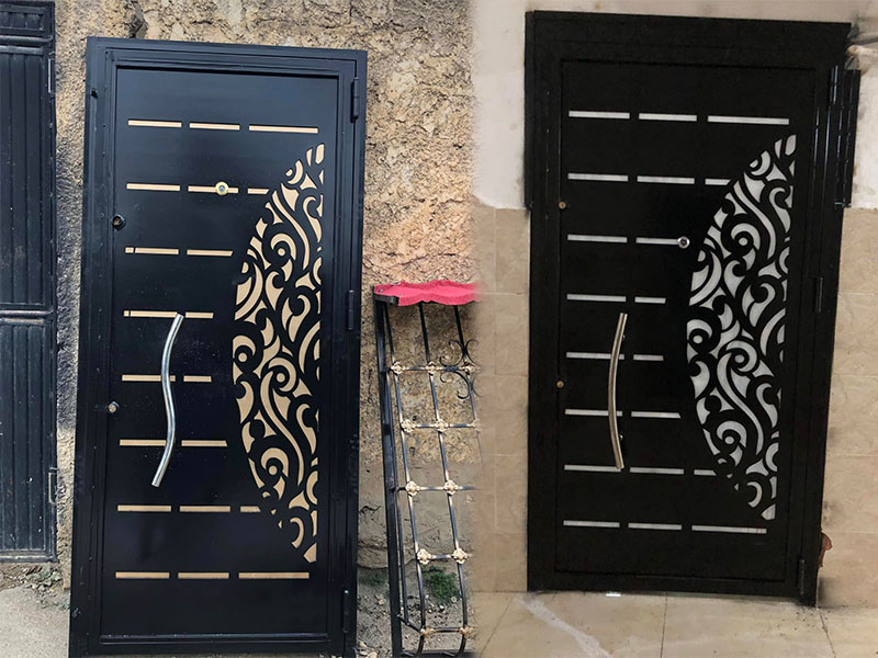 Laser Cut Decorative Modern Doors Panel Design