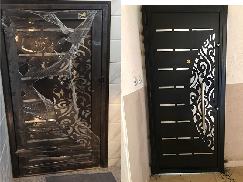 Laser Cut Decorative Modern Doors Panel Design