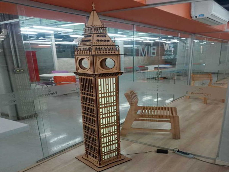 Laser Cut Big Ben London Tower 3D Wooden Model Kit