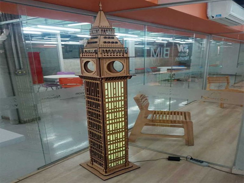 Laser Cut Big Ben London Tower 3D Wooden Model Kit