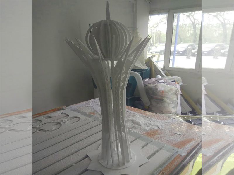 Laser Cut Bayterek Tower 3D Puzzle Model Kit