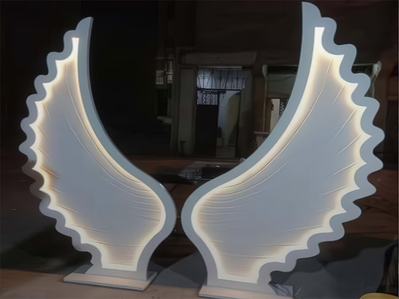 Laser Cut LED Giant Angel Wings for Wedding and Party Decoration Idea