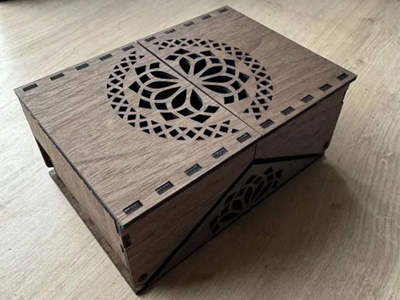 Laser Cut Storage Gift Box with Lid Elegant DIY Chocolate Box