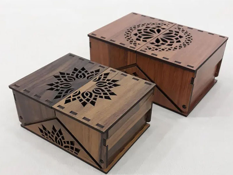 Laser Cut Storage Gift Box with Lid Elegant DIY Chocolate Box