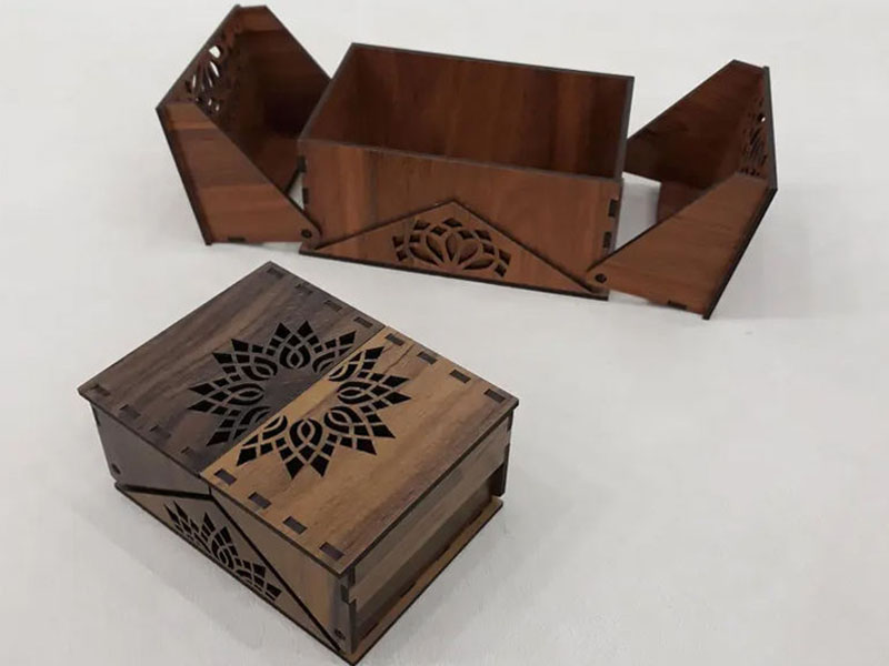 Laser Cut Storage Gift Box with Lid Elegant DIY Chocolate Box