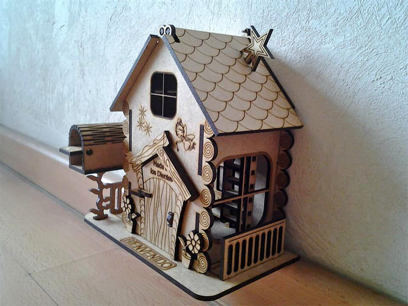 Laser Cut Fairy House Miniature Toy House Model Kit