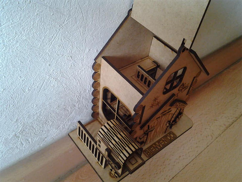 Laser Cut Fairy House Miniature Toy House Model Kit