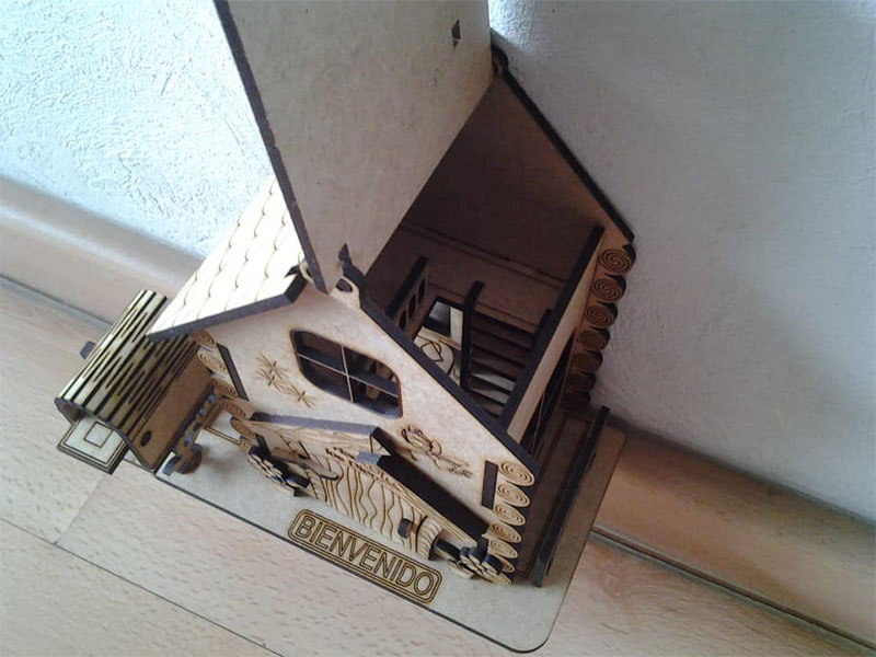 Laser Cut Fairy House Miniature Toy House Model Kit