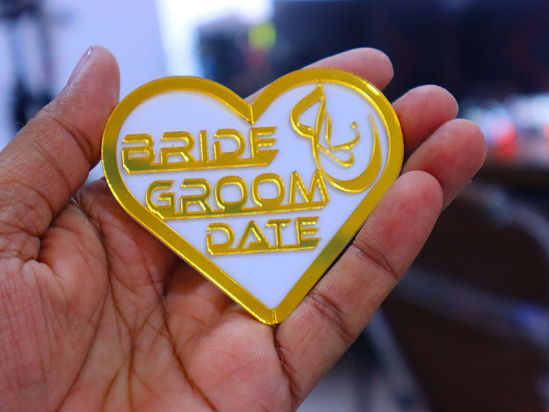 Laser Cut Wedding and Birthday Acrylic Invitation Card Design