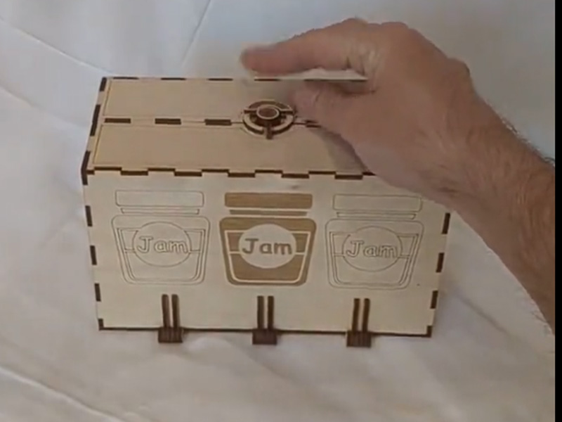 Laser Cut Jam Jar Gift Box Wooden Storage Box Design