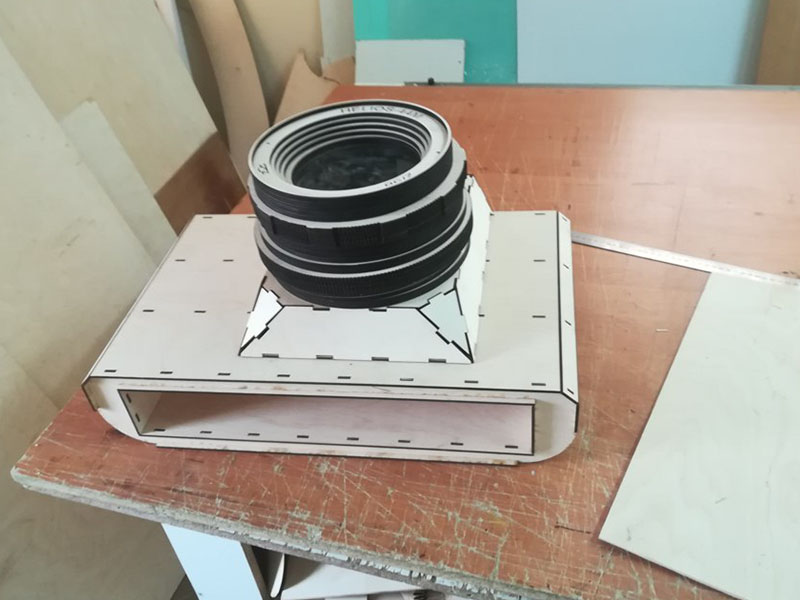 Laser Cut Zenit Branded 3D Puzzle Toy Camera Model Kit
