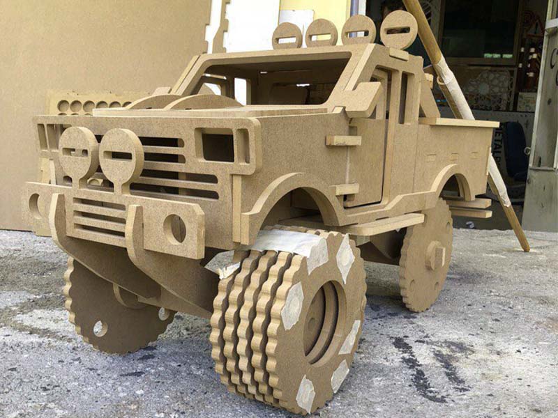 Laser Cut 3D Puzzle Monster Truck Toy Model Kit
