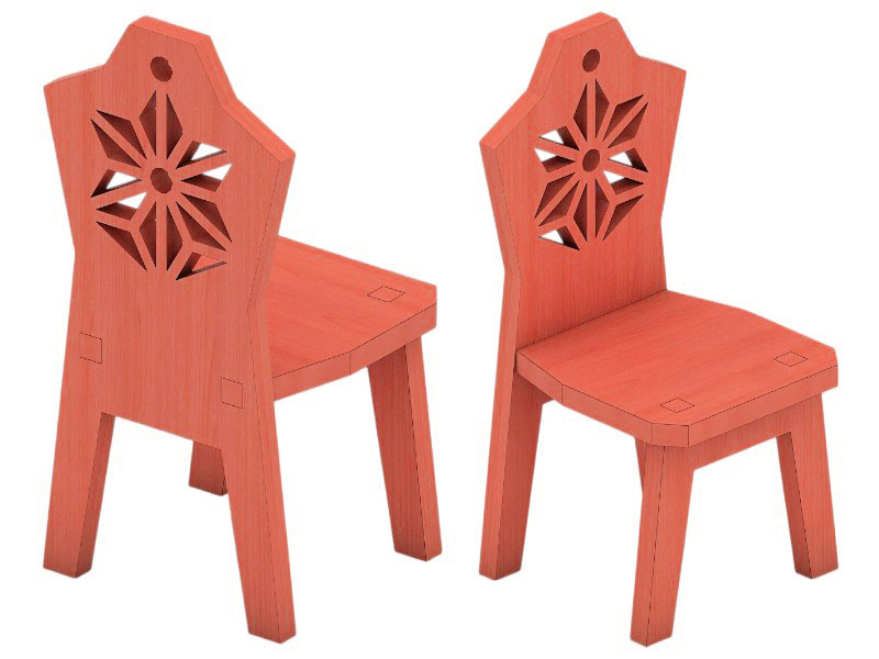 Laser Cut Miniature Dollhouse Ellipse Dining Table Set