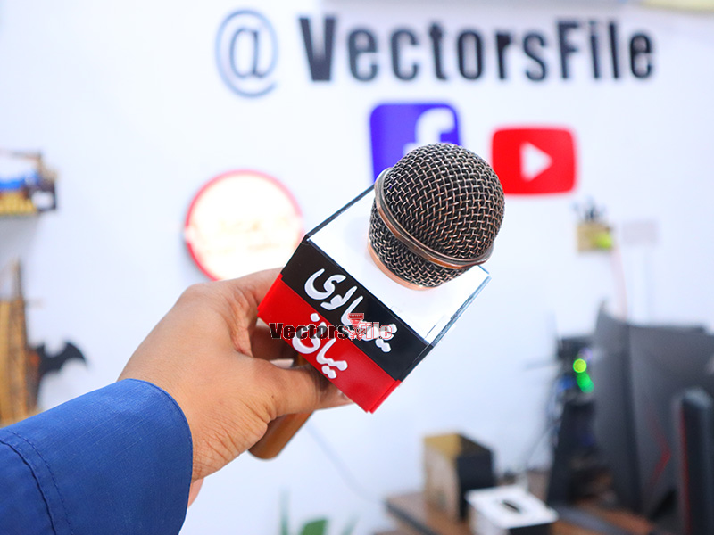 Laser Cut Microphone Flag Box Custom Mic Logo Live Equipment Acrylic Box