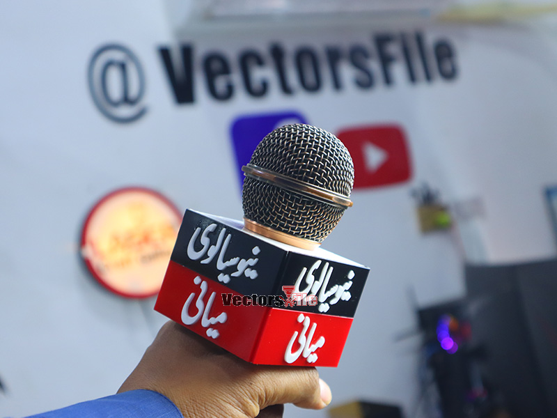 Laser Cut Microphone Flag Box Custom Mic Logo Live Equipment Acrylic Box