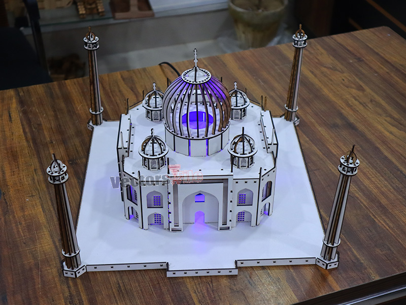 Laser Cut Taj Mahal 3D Wooden Puzzle Model Kit