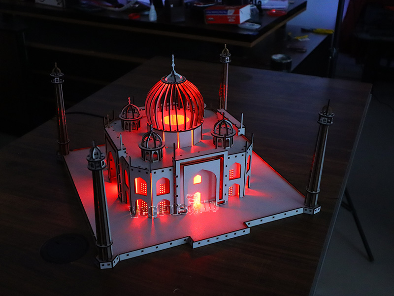 Laser Cut Taj Mahal 3D Wooden Puzzle Model Kit